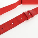 LOUIS VUITTON Micro Steamer Shoulder Bag Leather Red M23837 LV Auth 137151M-8