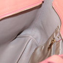 Salvatore Ferragamo Gancini Tote Bag Leather Orange Gold Auth 137175-18