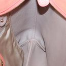 Salvatore Ferragamo Gancini Tote Bag Leather Orange Gold Auth 137175-19