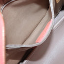 Salvatore Ferragamo Gancini Tote Bag Leather Orange Gold Auth 137175-20