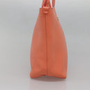 Salvatore Ferragamo Gancini Tote Bag Leather Orange Gold Auth 137175-3