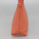 Salvatore Ferragamo Gancini Tote Bag Leather Orange Gold Auth 137175-4
