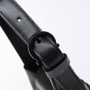 Salvatore Ferragamo Gancini Hand Bag Leather Black Silver Auth 137178-18