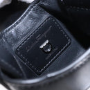 Salvatore Ferragamo Gancini Hand Bag Leather Black Silver Auth 137178-19