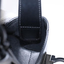 Salvatore Ferragamo Gancini Hand Bag Leather Black Silver Auth 137178-20