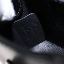 Salvatore Ferragamo Gancini Hand Bag Leather Black Silver Auth 137178-11