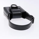 Salvatore Ferragamo Gancini Hand Bag Leather Black Silver Auth 137178-7