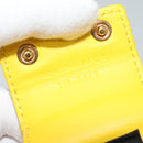 FENDI Basket Hand Bag Plastic Yellow Gold Auth 137182-10