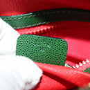 CELINE Shoulder Bag Leather Green Gold Auth 137184-21