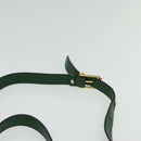 CELINE Shoulder Bag Leather Green Gold Auth 137184-8