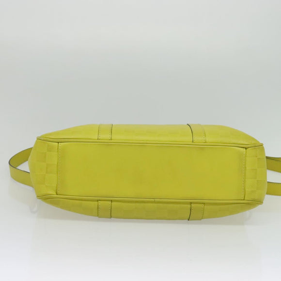 LOUIS VUITTON Damier Anfini Tadao PM 2Way Bag Bag Yellow N41393 LV Auth 137186