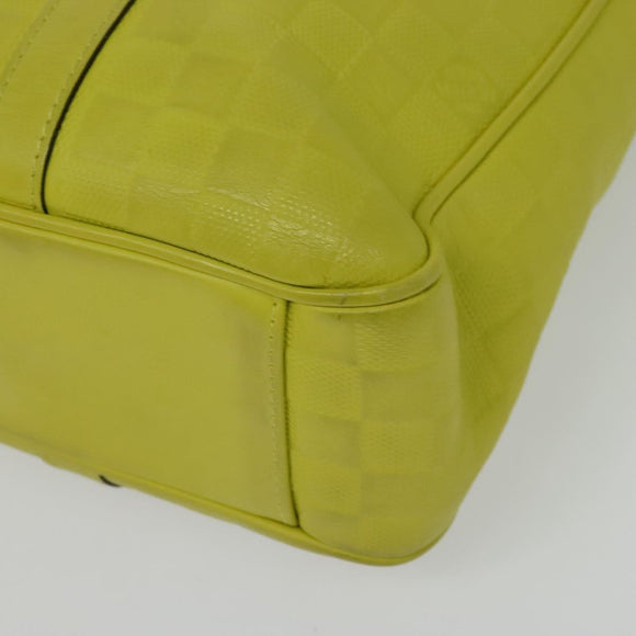 LOUIS VUITTON Damier Anfini Tadao PM 2Way Bag Bag Yellow N41393 LV Auth 137186
