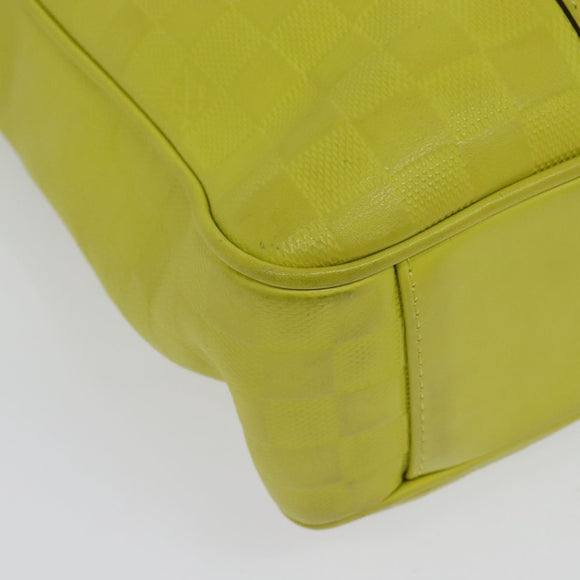 LOUIS VUITTON Damier Anfini Tadao PM 2Way Bag Bag Yellow N41393 LV Auth 137186