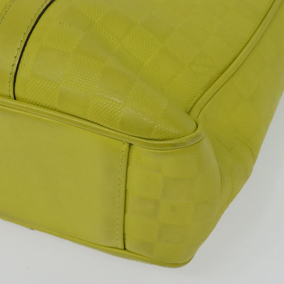 LOUIS VUITTON Damier Anfini Tadao PM 2Way Bag Bag Yellow N41393 LV Auth 137186