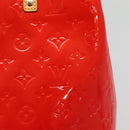 LOUIS VUITTON Monogram Vernis Reade MM Hand Bag Red Rouge M91086 LV Auth 137187-10