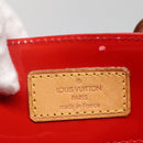 LOUIS VUITTON Monogram Vernis Reade MM Hand Bag Red Rouge M91086 LV Auth 137187-17