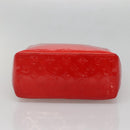 LOUIS VUITTON Monogram Vernis Reade MM Hand Bag Red Rouge M91086 LV Auth 137187-5