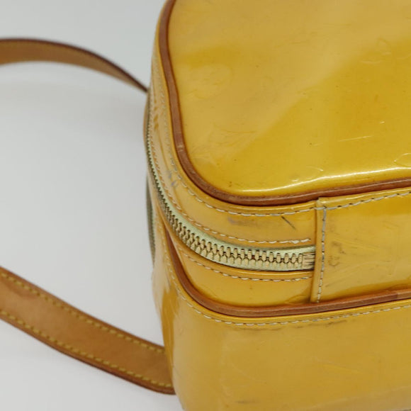 LOUIS VUITTON Monogram Vernis Marley Backpack Yellow M91040 LV Auth 137189