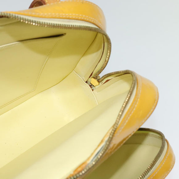 LOUIS VUITTON Monogram Vernis Marley Backpack Yellow M91040 LV Auth 137189