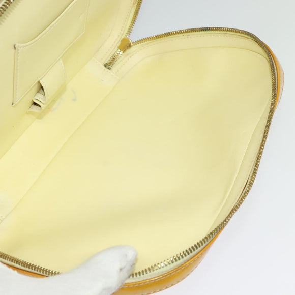 LOUIS VUITTON Monogram Vernis Marley Backpack Yellow M91040 LV Auth 137189