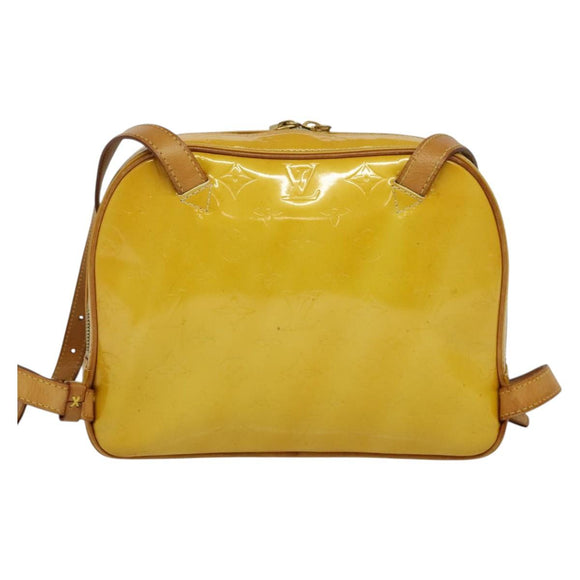 LOUIS VUITTON Monogram Vernis Marley Backpack Yellow M91040 LV Auth 137189