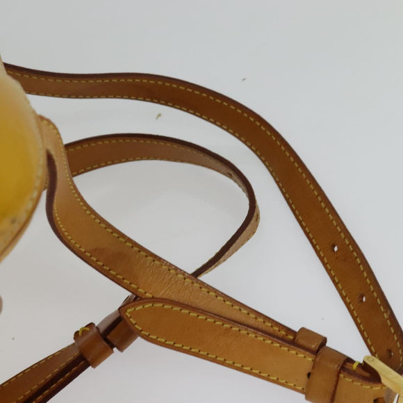 LOUIS VUITTON Monogram Vernis Marley Backpack Yellow M91040 LV Auth 137189