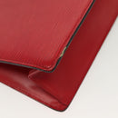 LOUIS VUITTON Epi Trousse Crete Clutch Bag Red M48407 LV Auth 137190-11