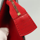 LOUIS VUITTON Epi Trousse Crete Clutch Bag Red M48407 LV Auth 137190-13