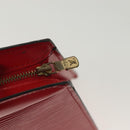 LOUIS VUITTON Epi Trousse Crete Clutch Bag Red M48407 LV Auth 137190-14