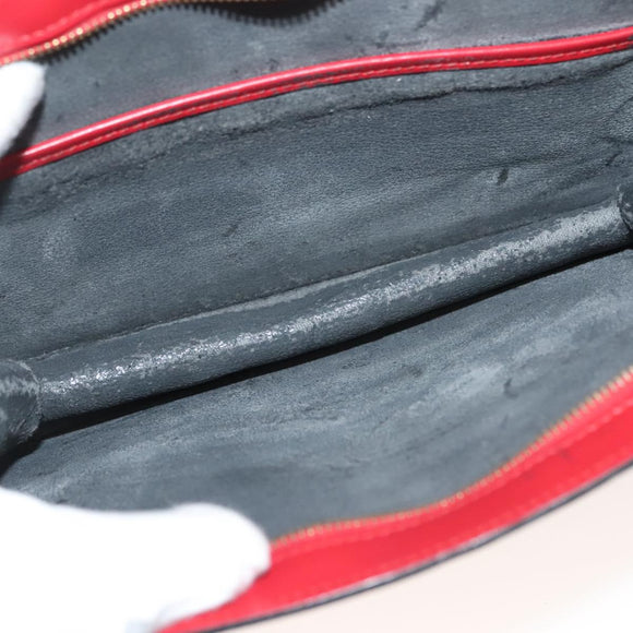 LOUIS VUITTON Epi Trousse Crete Clutch Bag Red M48407 LV Auth 137190