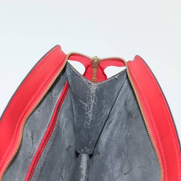 LOUIS VUITTON Epi Trousse Crete Clutch Bag Red M48407 LV Auth 137190