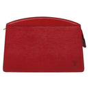 LOUIS VUITTON Epi Trousse Crete Clutch Bag Red M48407 LV Auth 137190-2