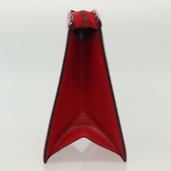 LOUIS VUITTON Epi Trousse Crete Clutch Bag Red M48407 LV Auth 137190