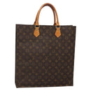 LOUIS VUITTON Monogram Sac Plat Hand Bag M51140 LV Auth 137198-1