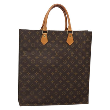 LOUIS VUITTON Monogram Sac Plat Hand Bag M51140 LV Auth 137198