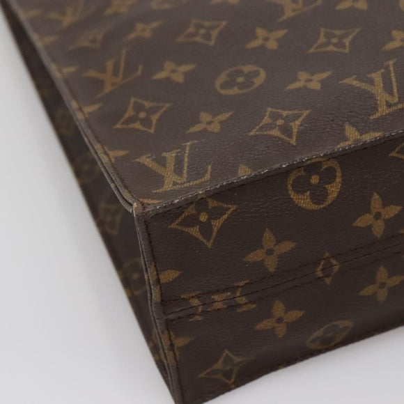 LOUIS VUITTON Monogram Sac Plat Hand Bag M51140 LV Auth 137198