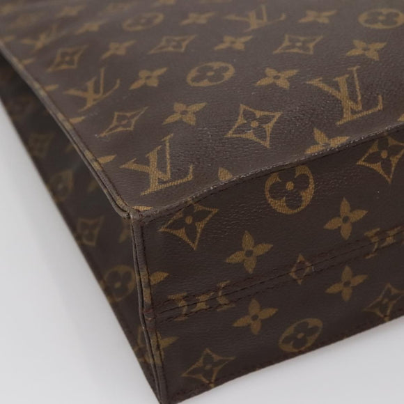 LOUIS VUITTON Monogram Sac Plat Hand Bag M51140 LV Auth 137198