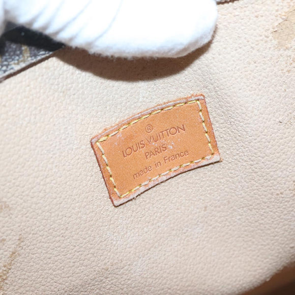 LOUIS VUITTON Monogram Sac Plat Hand Bag M51140 LV Auth 137198