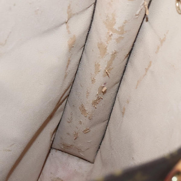 LOUIS VUITTON Monogram Sac Plat Hand Bag M51140 LV Auth 137198