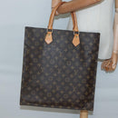LOUIS VUITTON Monogram Sac Plat Hand Bag M51140 LV Auth 137198-19