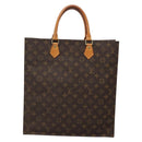 LOUIS VUITTON Monogram Sac Plat Hand Bag M51140 LV Auth 137198-2