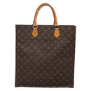 LOUIS VUITTON Monogram Sac Plat Hand Bag M51140 LV Auth 137198-3