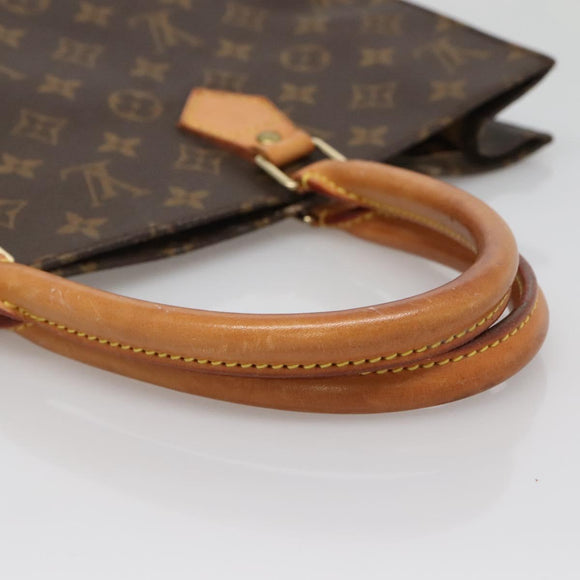 LOUIS VUITTON Monogram Sac Plat Hand Bag M51140 LV Auth 137198