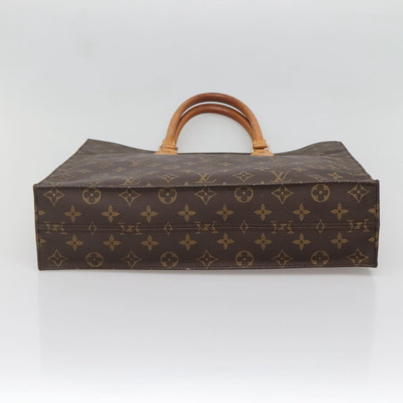 LOUIS VUITTON Monogram Sac Plat Hand Bag M51140 LV Auth 137198