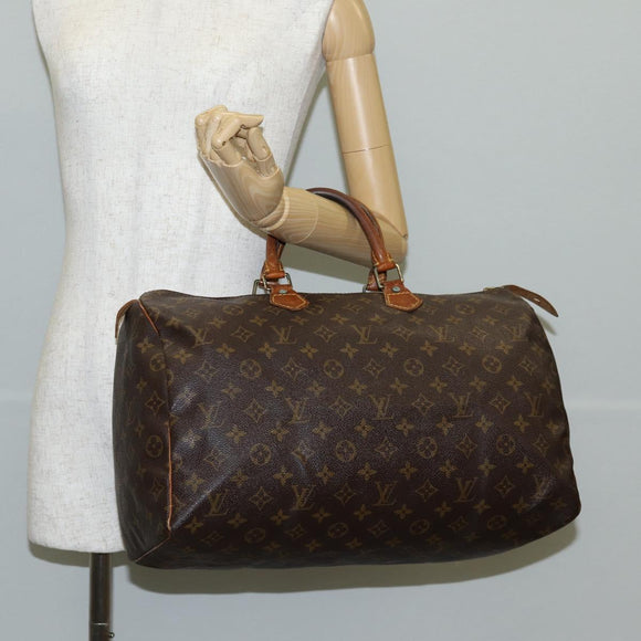 LOUIS VUITTON Monogram Speedy 40 Hand Bag M41522 LV Auth 137202