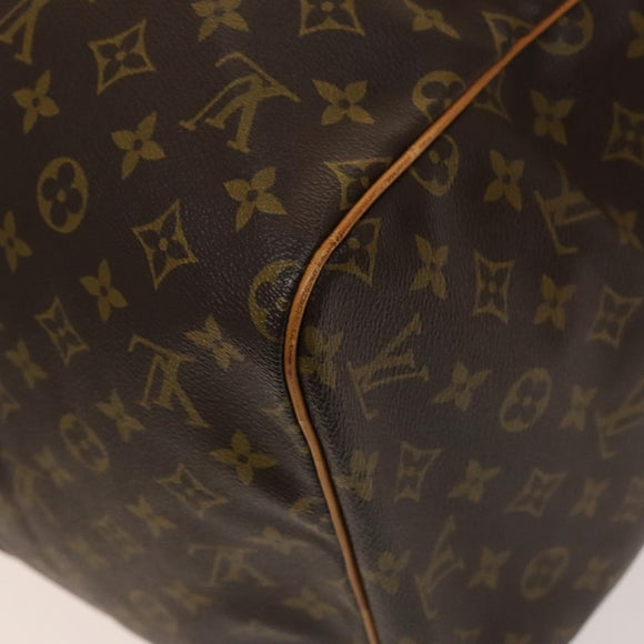 LOUIS VUITTON Monogram Sac Spool 55 Boston Bag M41622 LV Auth 137207