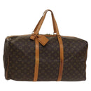 LOUIS VUITTON Monogram Sac Spool 55 Boston Bag M41622 LV Auth 137207-1