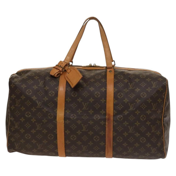 LOUIS VUITTON Monogram Sac Spool 55 Boston Bag M41622 LV Auth 137207