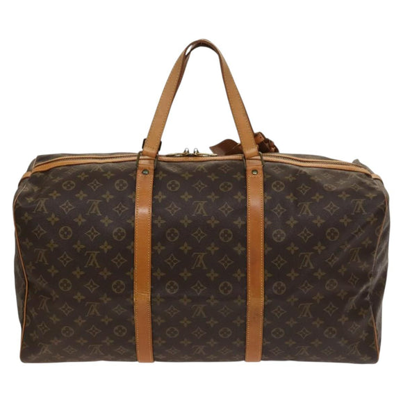 LOUIS VUITTON Monogram Sac Spool 55 Boston Bag M41622 LV Auth 137207