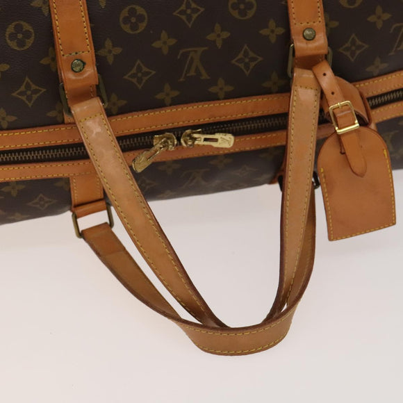 LOUIS VUITTON Monogram Sac Spool 55 Boston Bag M41622 LV Auth 137207